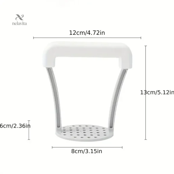 Presse-purée ergonomique en acier pour un usage facile
