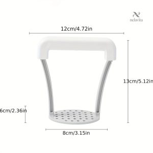 Presse-purée en inox, design ergonomique et pratique