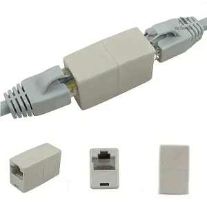 Adaptateur réseau RJ45 Cat6, idéal pour installations réseau
