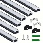 Profilés aluminium pour rubans LED avec kit de montage complet