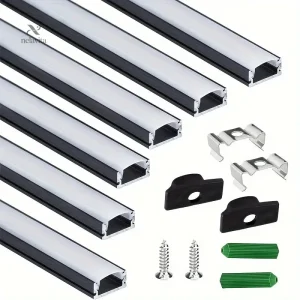 Profilés aluminium pour rubans LED avec kit de montage complet