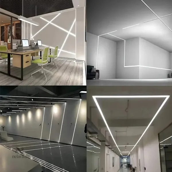 Kit de montage pour rubans LED avec diffuseur et accessoires