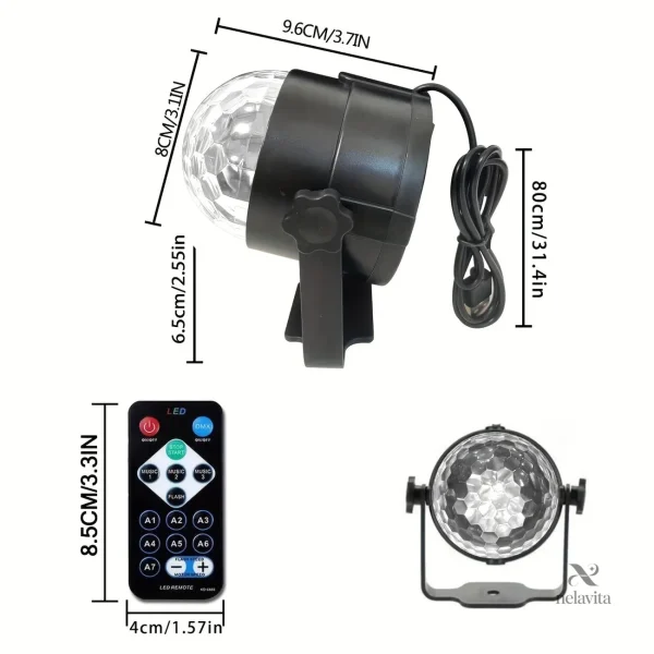 Lumière disco connectée pour soirées et événements à domicile