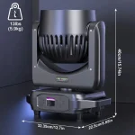 Tête mobile DMX avec zoom pour éclairage professionnel