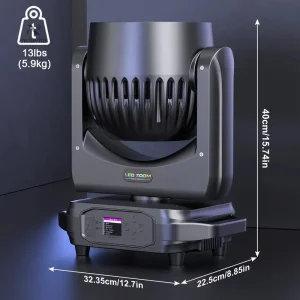 Tête mobile DMX avec zoom pour éclairage professionnel