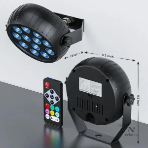 Projecteurs LED extérieurs multicolores pour événements festifs