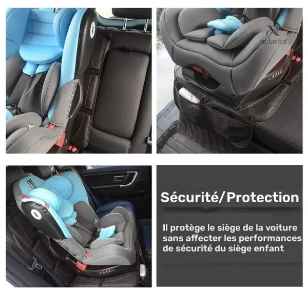 Housse de siège auto bébé avec rangement pratique