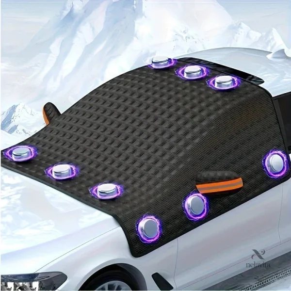 Accessoire déneigement pour protection de pare-brise hivernal