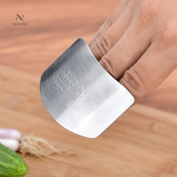 Protège-doigt en inox, essentiel pour la préparation culinaire