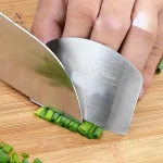 Protège-doigts en acier inoxydable pour sécurité en cuisine