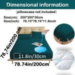 Protège-matelas matelassé imperméable grand bonnet - vue 84