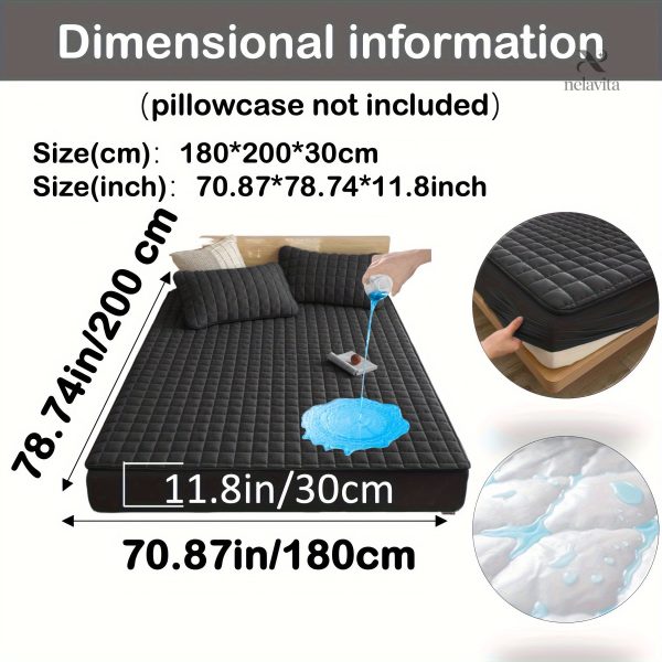 Protège-matelas matelassé imperméable grand bonnet - vue 2