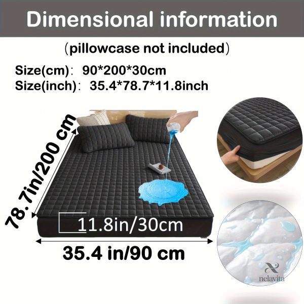 Protège-matelas matelassé imperméable grand bonnet - vue 15