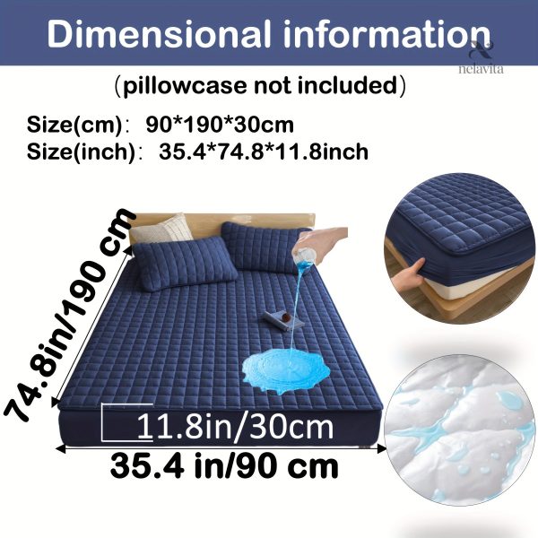 Protège-matelas matelassé imperméable grand bonnet - vue 24