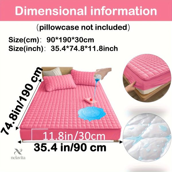 Protège-matelas matelassé imperméable grand bonnet - vue 25