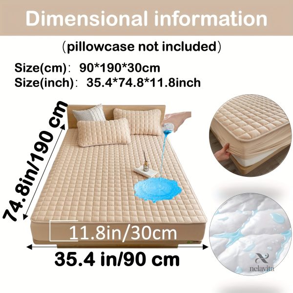 Protège-matelas matelassé imperméable grand bonnet - vue 26
