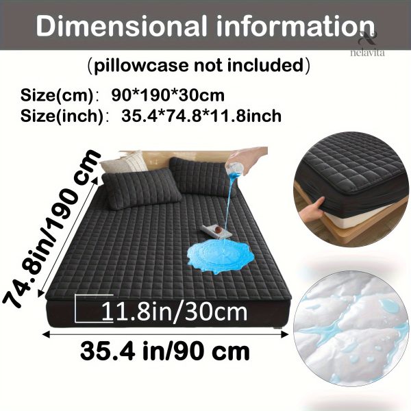 Protège-matelas matelassé imperméable grand bonnet - vue 29