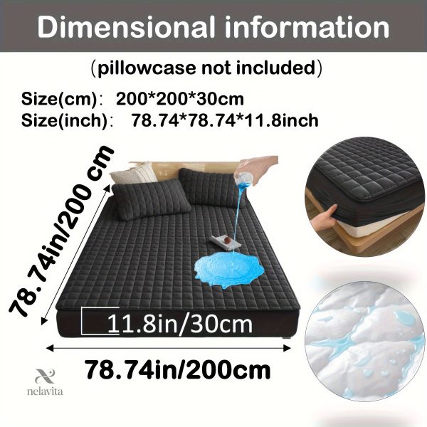 Protège-matelas matelassé imperméable grand bonnet - vue 32