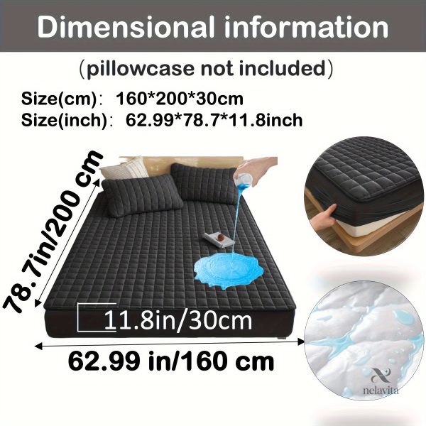 Protège-matelas matelassé imperméable grand bonnet - vue 34