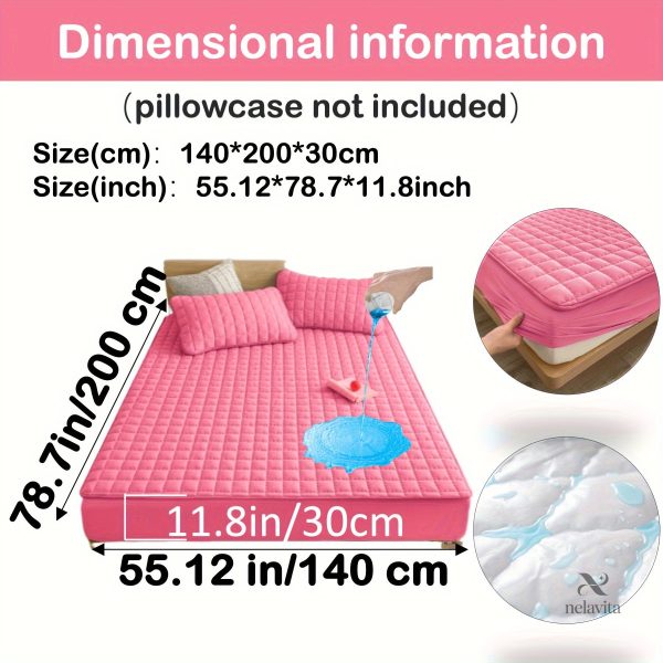 Protège-matelas matelassé imperméable grand bonnet - vue 35