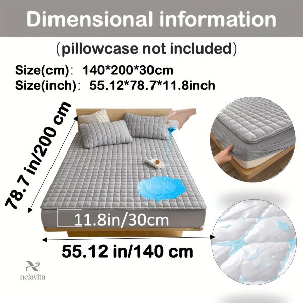 Protège-matelas matelassé imperméable grand bonnet - vue 36