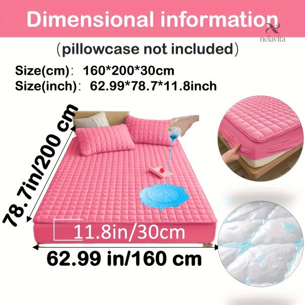 Protège-matelas matelassé imperméable grand bonnet - vue 37