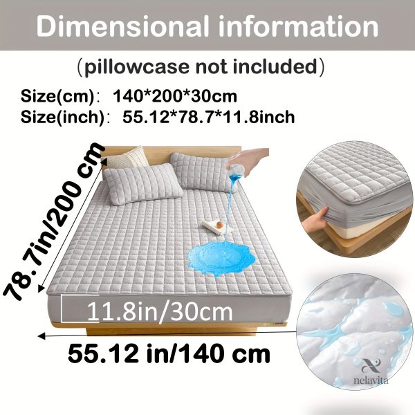 Protège-matelas matelassé imperméable grand bonnet - vue 42