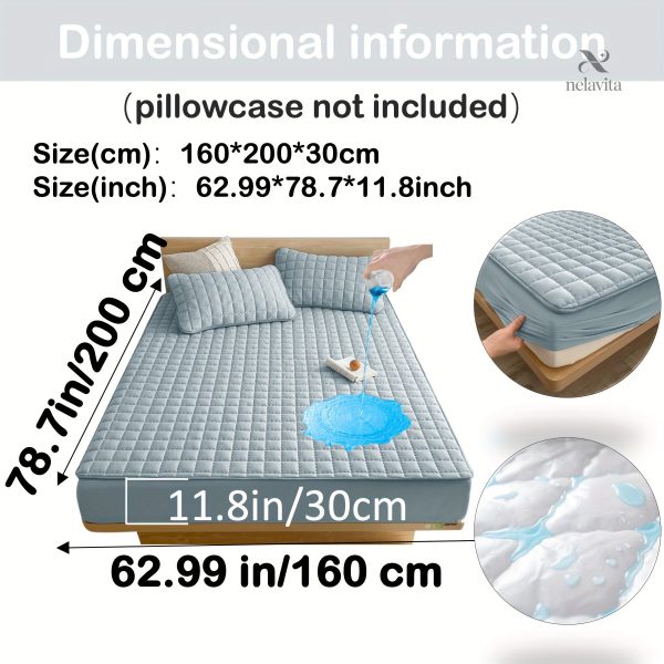 Protège-matelas matelassé imperméable grand bonnet - vue 43