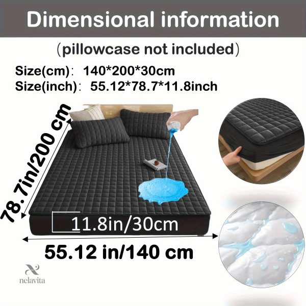 Protège-matelas matelassé imperméable grand bonnet - vue 46
