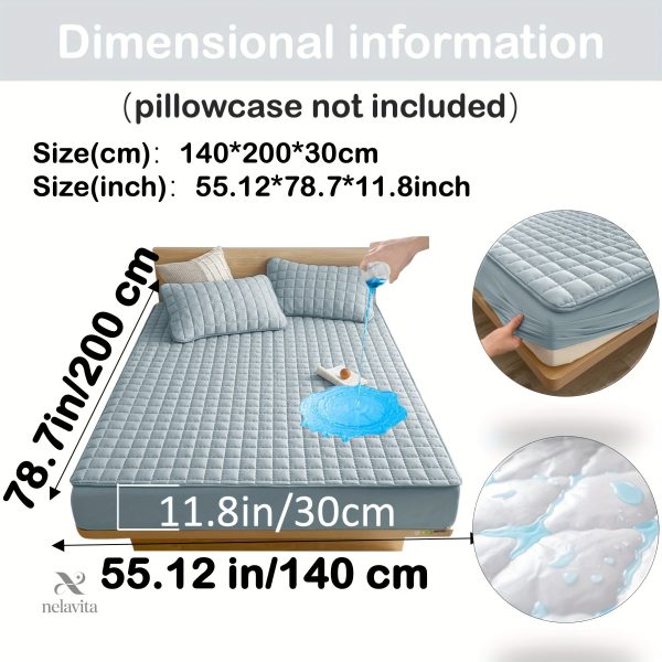 Protège-matelas matelassé imperméable grand bonnet - vue 47