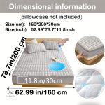 Protège-matelas matelassé imperméable grand bonnet - vue 48