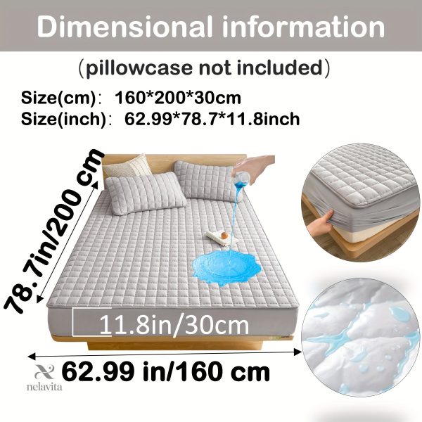 Protège-matelas matelassé imperméable grand bonnet - vue 48