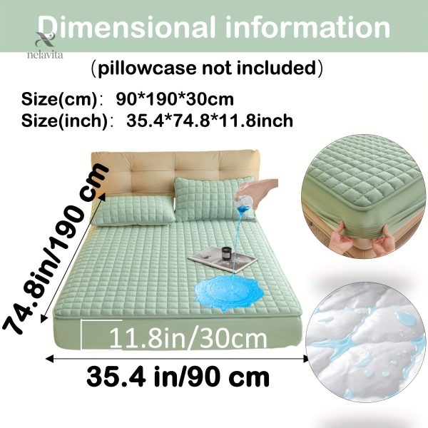 Protège-matelas matelassé imperméable grand bonnet - vue 50