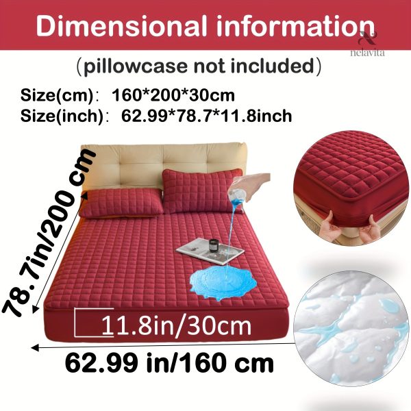 Protège-matelas matelassé imperméable grand bonnet - vue 51