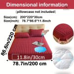 Protège-matelas matelassé imperméable grand bonnet - vue 52