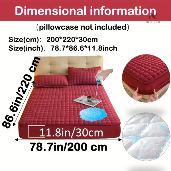 Protège-matelas matelassé imperméable grand bonnet - vue 52