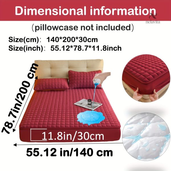 Protège-matelas matelassé imperméable grand bonnet - vue 53