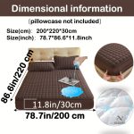Protège-matelas matelassé imperméable grand bonnet - vue 55