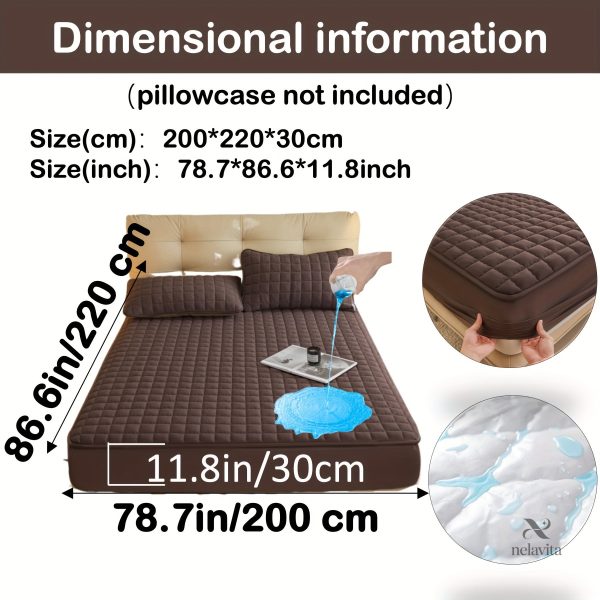 Protège-matelas matelassé imperméable grand bonnet - vue 55