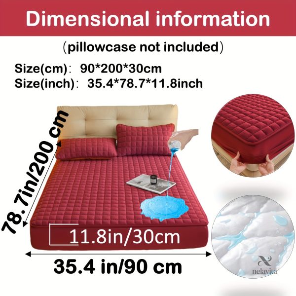 Protège-matelas matelassé imperméable grand bonnet - vue 56