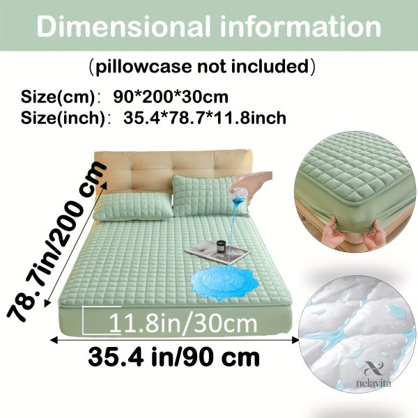 Protège-matelas matelassé imperméable grand bonnet - vue 57