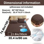 Protège-matelas matelassé imperméable grand bonnet - vue 58