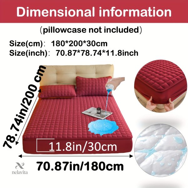 Protège-matelas matelassé imperméable grand bonnet - vue 59