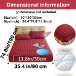Protège-matelas matelassé imperméable grand bonnet - vue 62
