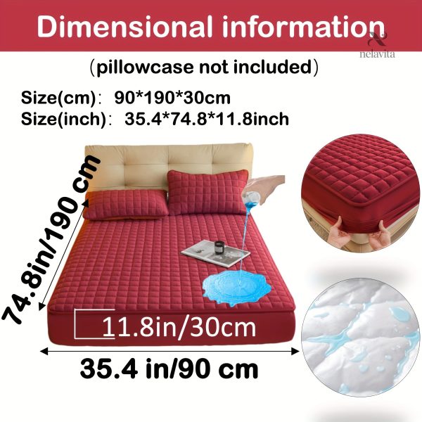 Protège-matelas matelassé imperméable grand bonnet - vue 62