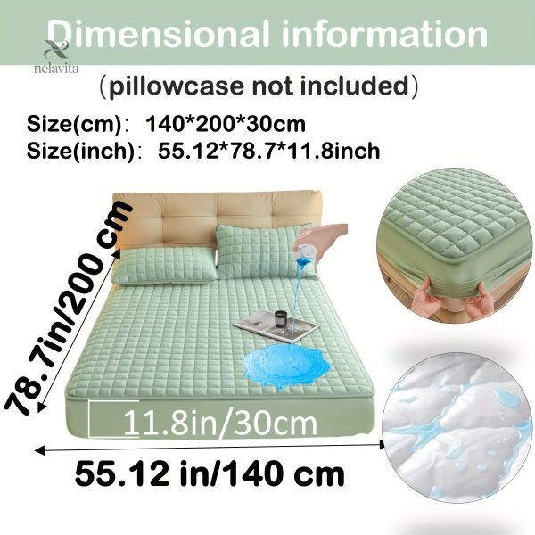 Protège-matelas matelassé imperméable grand bonnet - vue 63