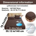 Protège-matelas matelassé imperméable grand bonnet - vue 64