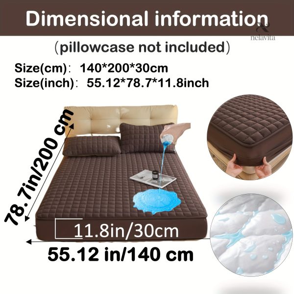 Protège-matelas matelassé imperméable grand bonnet - vue 64