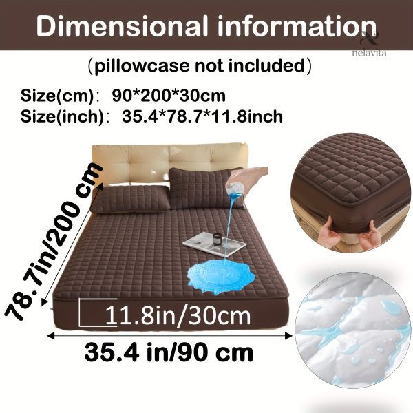 Protège-matelas matelassé imperméable grand bonnet - vue 68