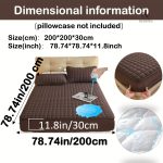 Protège-matelas matelassé imperméable grand bonnet - vue 70